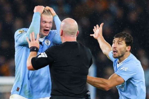 Erling Haaland has escaped punishment by the English Football Association for his reaction to referee Simon Hooper's decision to halt play during Manchester City's 3-3 draw against..