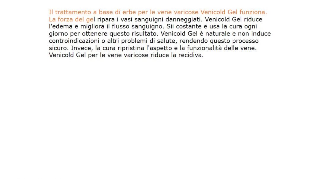 Venicold Gel Prezzo