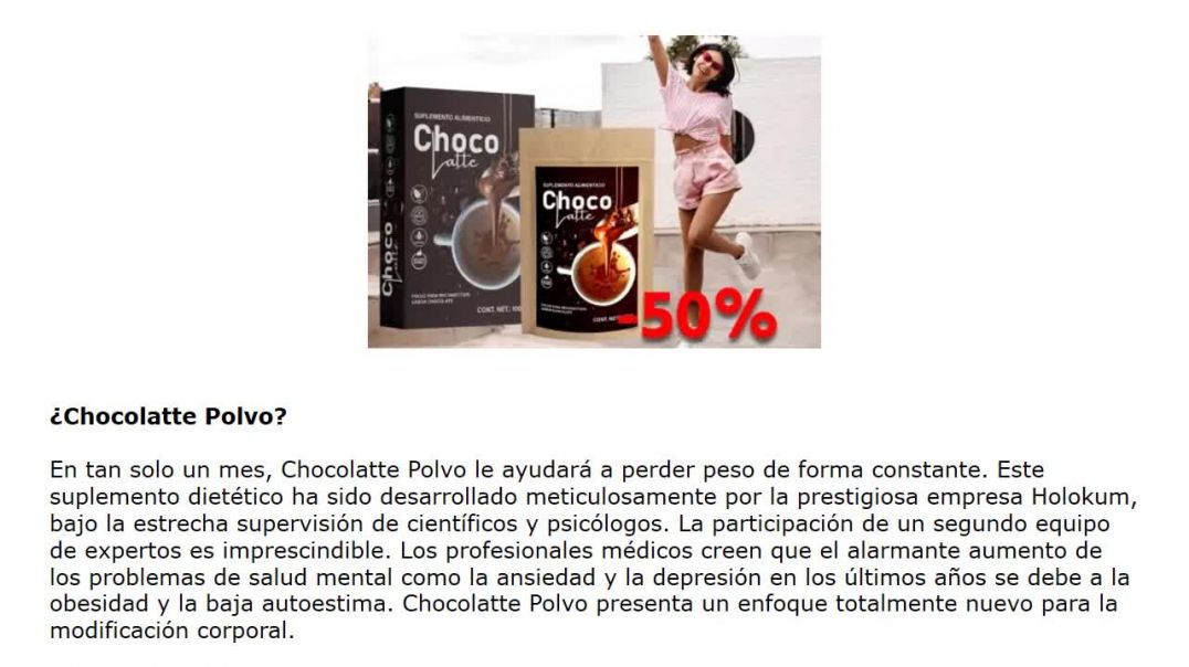 ⁣Chocolatte Polvo en Mexico