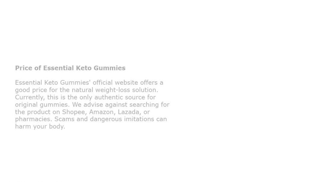 Essential Keto Gummies