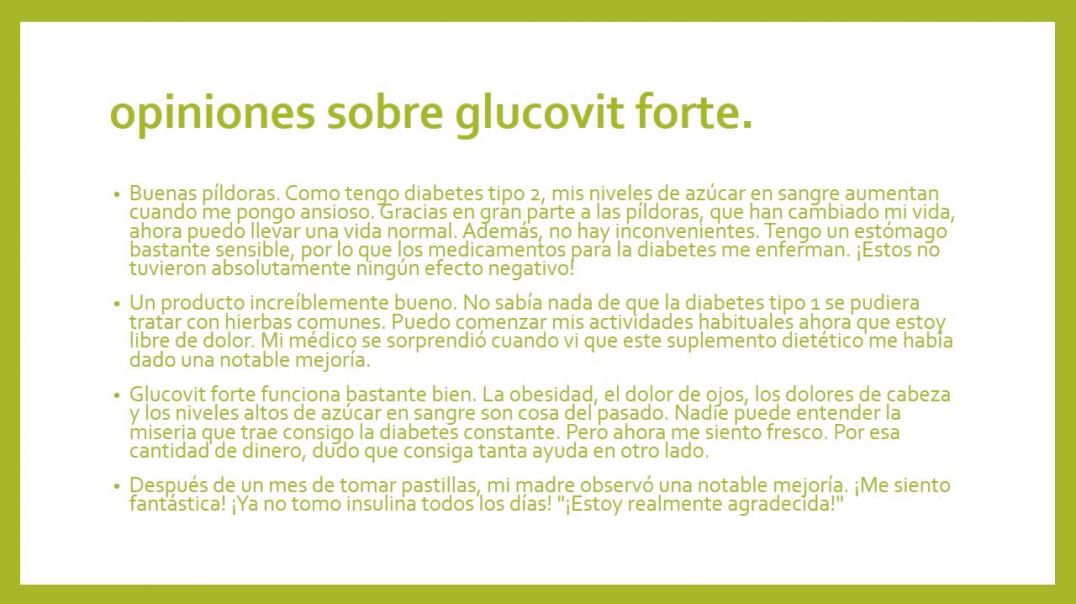 ⁣glucovit forte precio